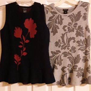 Ann Taylor NWOT peplum knit tops